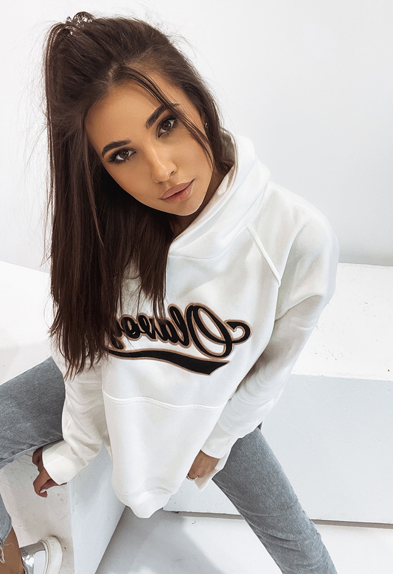 Bluza bawełniana oversize Savannah ecru