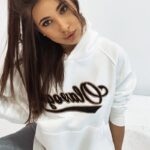 Bluza bawełniana oversize Savannah ecru