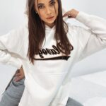 Bluza bawełniana oversize Savannah ecru