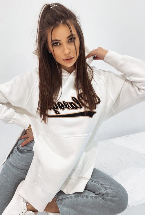 Bluza bawełniana oversize Savannah ecru