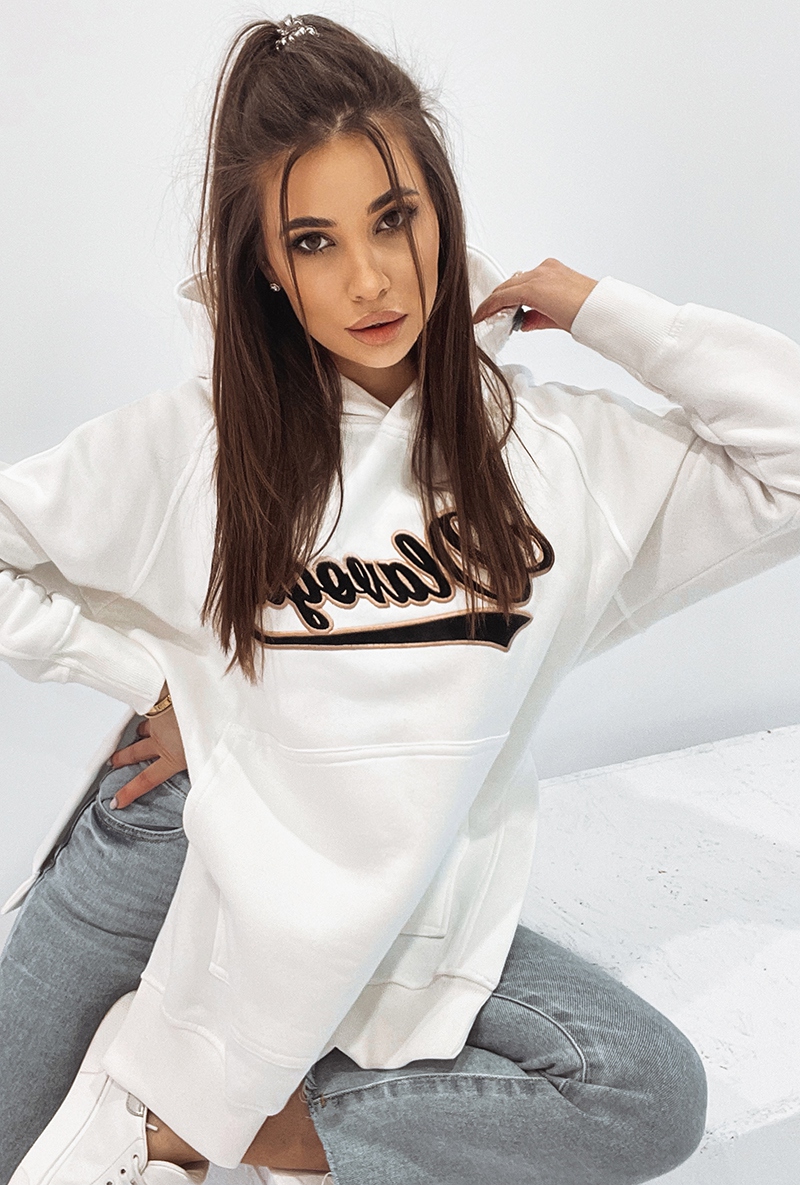 Bluza bawełniana oversize Savannah ecru