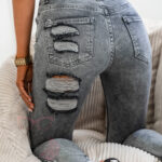 Spodnie jeansowe Victoria Rock szare