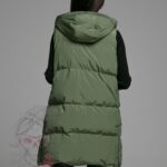 Kamizelka pikowana długa Check khaki