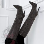 Kozaki z cyrkonii Rock DubaiNight czarne