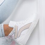 Sneakersy Madam Supre białe / beżowe