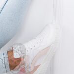 Sneakersy Madam Supre białe/ różowe