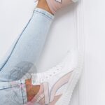 Sneakersy Madam Supre białe/ różowe
