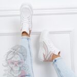 Sneakersy Madam Supre białe/ różowe