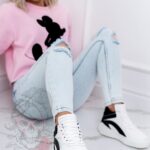 Sneakersy Madam Supre białe/czarne