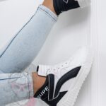 Sneakersy Madam Supre białe/czarne