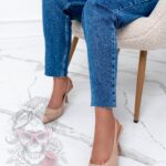 Czółenka bez pięty Madam Alvery beżowe