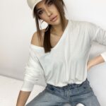 Bluzka oversize Airy ecru