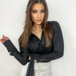 Koszula elegancka wiązana Lovely czarna