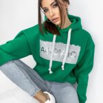 Bluza z cekinami Bling Bling zielona