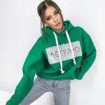 Bluza z cekinami Bling Bling zielona