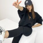 Komplet bawełniany Laid Back czarny