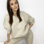 Komplet bawełniany Laid Back beżowy