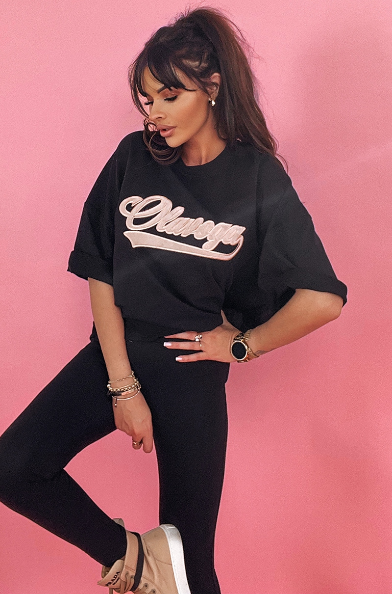 - WYPRZEDANE - PREORDER Komplet bawełniany New York czarny - WYPRZEDANE - PREORDER Komplet bawełniany New York czarny