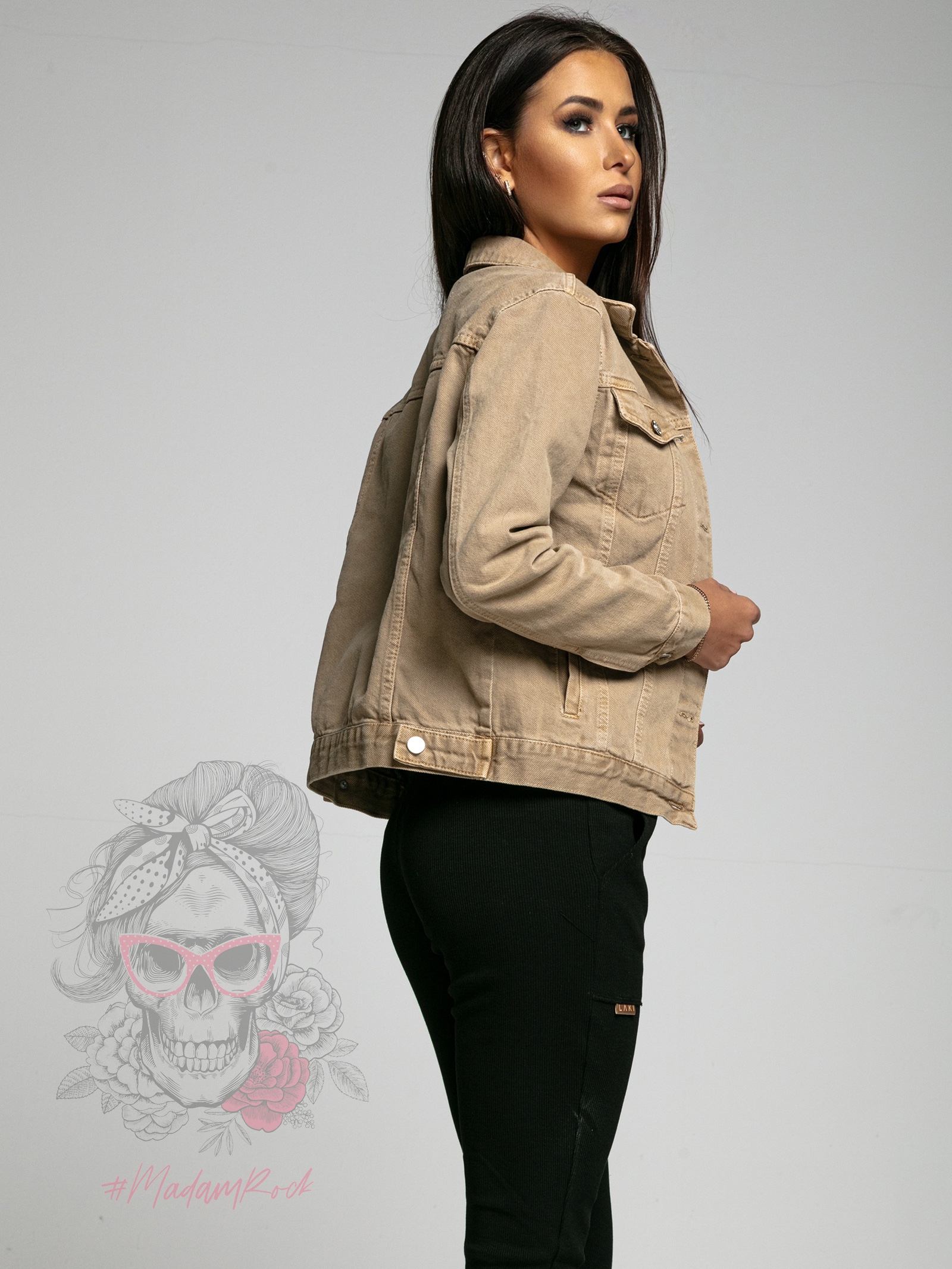 Katana jeansowa Land c. beżowa