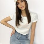 T-shirt bawełniany Lima ecru