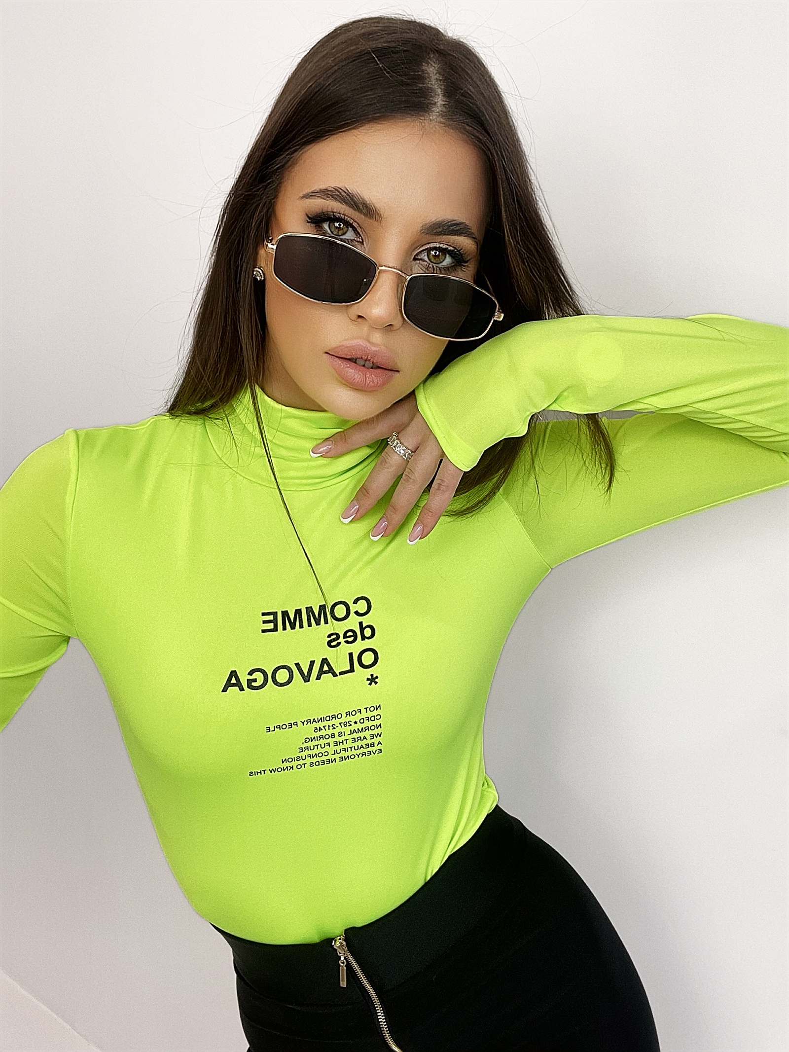 Body elastyczne Smooth limonkowe