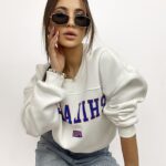 Bluza oversize z nadrukiem Ola Voga Philadel ecru