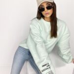 Bluza bawełnina oversize Light Colors miętowa