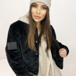 Kurtka bomberka błyszcząca Fame czarna