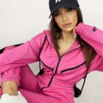 Kombinezon bawełniany Warm Sport amarantowy