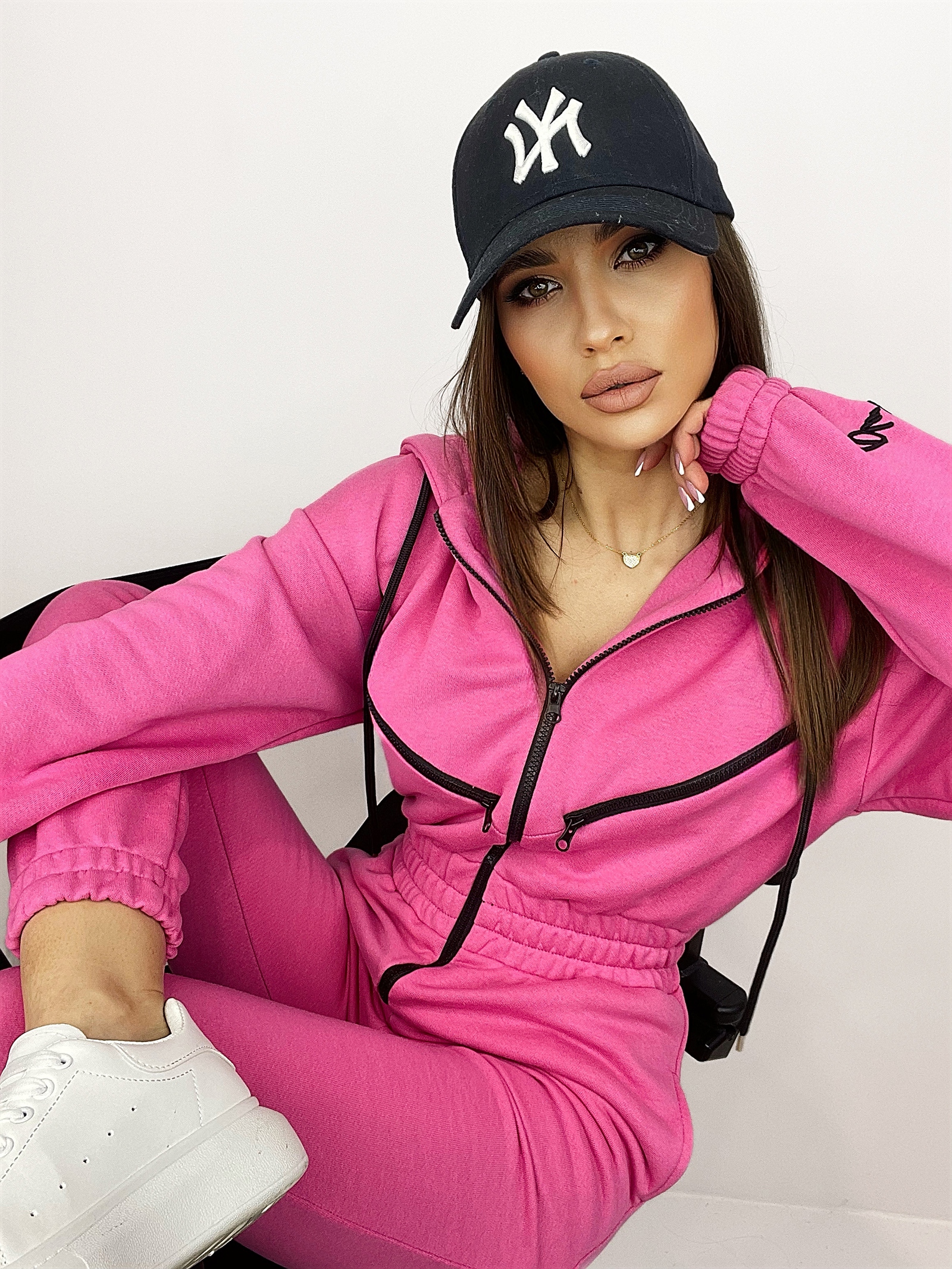 Kombinezon bawełniany Warm Sport amarantowy Kombinezon bawełniany Warm Sport amarantowy