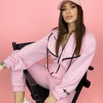 Kombinezon bawełniany Warm Sport pudrowy