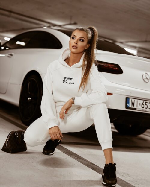 -wyprzedane-Komplet bawełniany Street Look Woman ecru