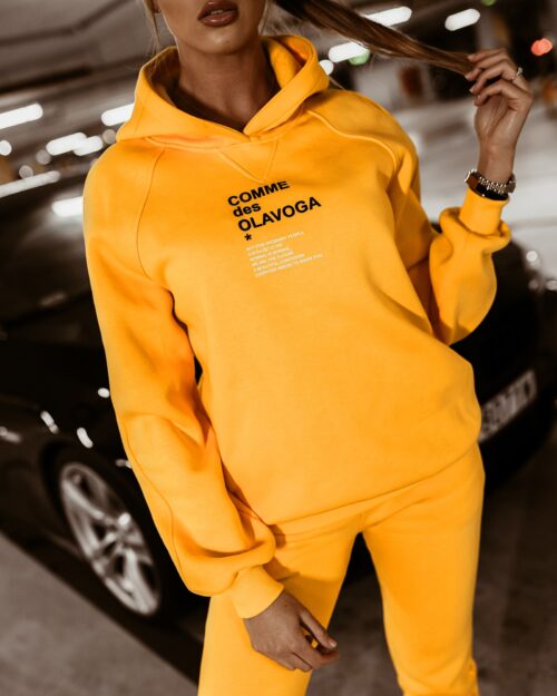 -wyprzedane-Komplet bawełniany Street Look Woman żółty