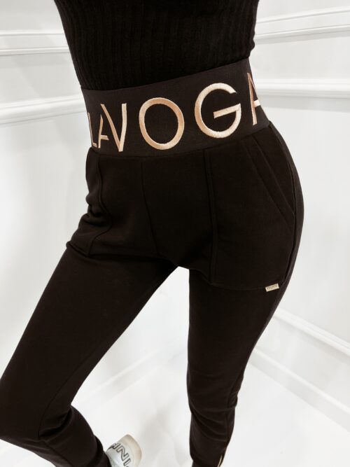 - WYPRZEDANE - PREORDER Spodnie bawełniane logowane Big Logo czarne