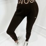 - WYPRZEDANE - PREORDER Spodnie bawełniane logowane Big Logo czarne