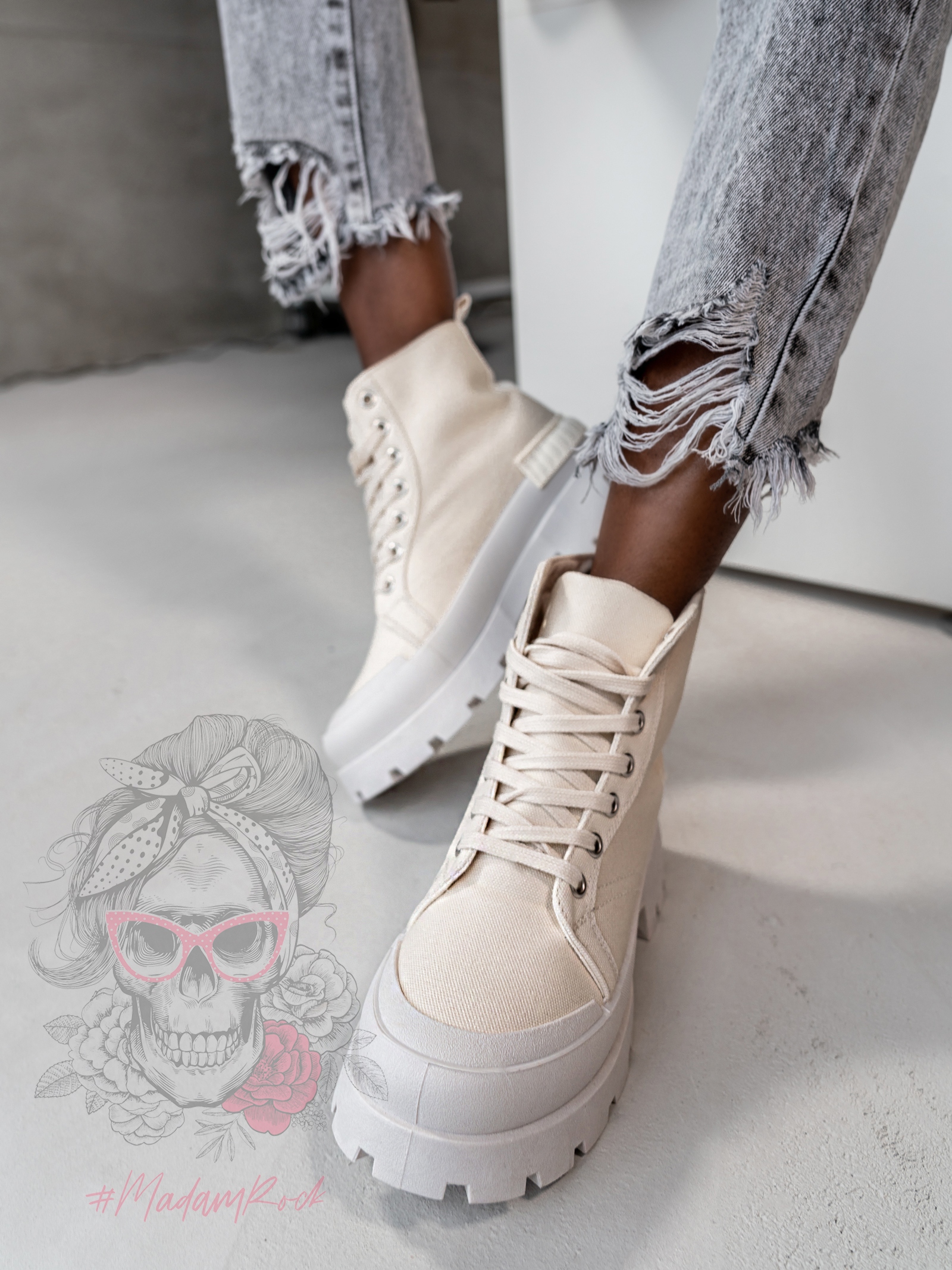 Trampki za kostkę Plush Rock II j.beżowe Trampki za kostkę Plush Rock II j.beżowe