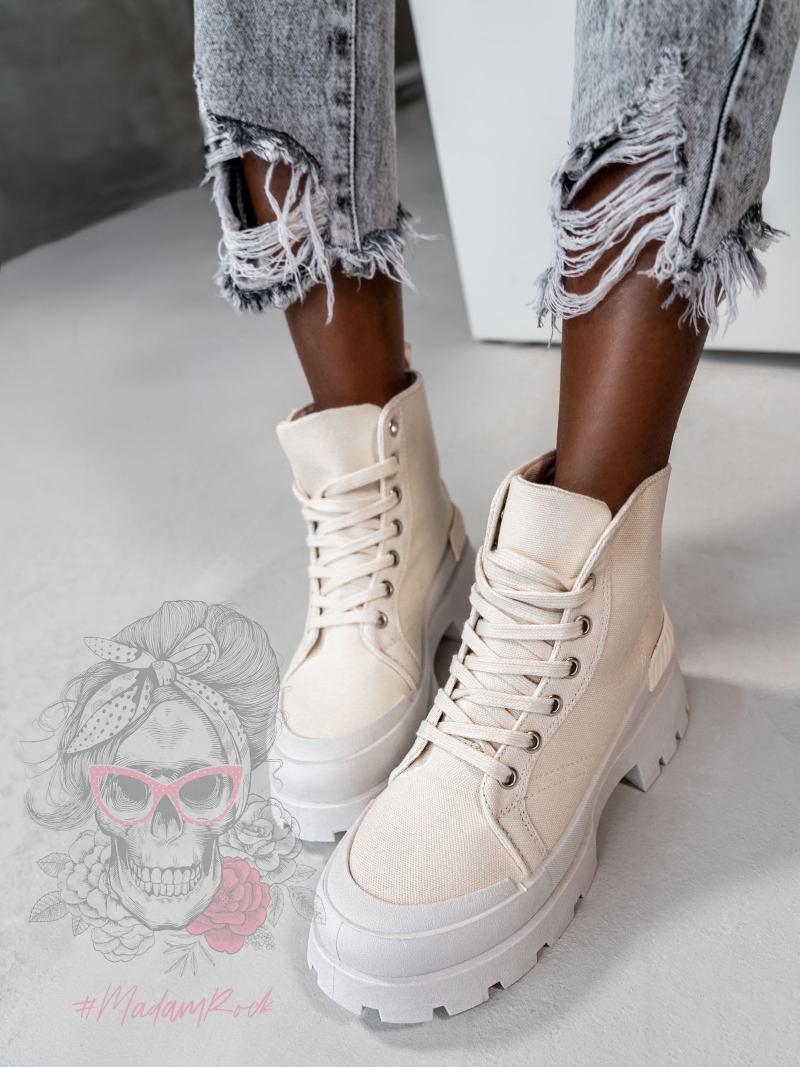 Trampki za kostkę Plush Rock II j.beżowe Trampki za kostkę Plush Rock II j.beżowe