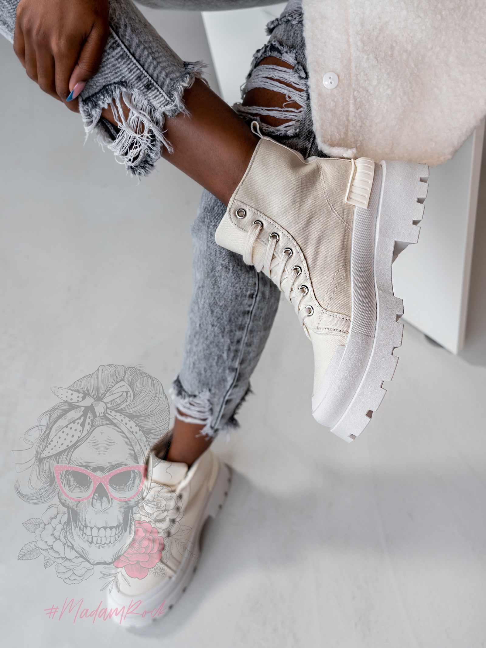 Trampki za kostkę Plush Rock II j.beżowe Trampki za kostkę Plush Rock II j.beżowe