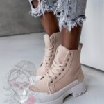 -WYPRZEDANE-Trampki za kostkę Plush Rock II c.beżowe