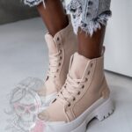 -WYPRZEDANE-Trampki za kostkę Plush Rock II c.beżowe