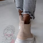 -WYPRZEDANE-Trampki za kostkę Plush Rock II c.beżowe