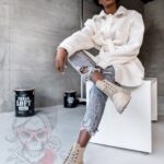 Traperki zamszowe Madam Terra beżowe