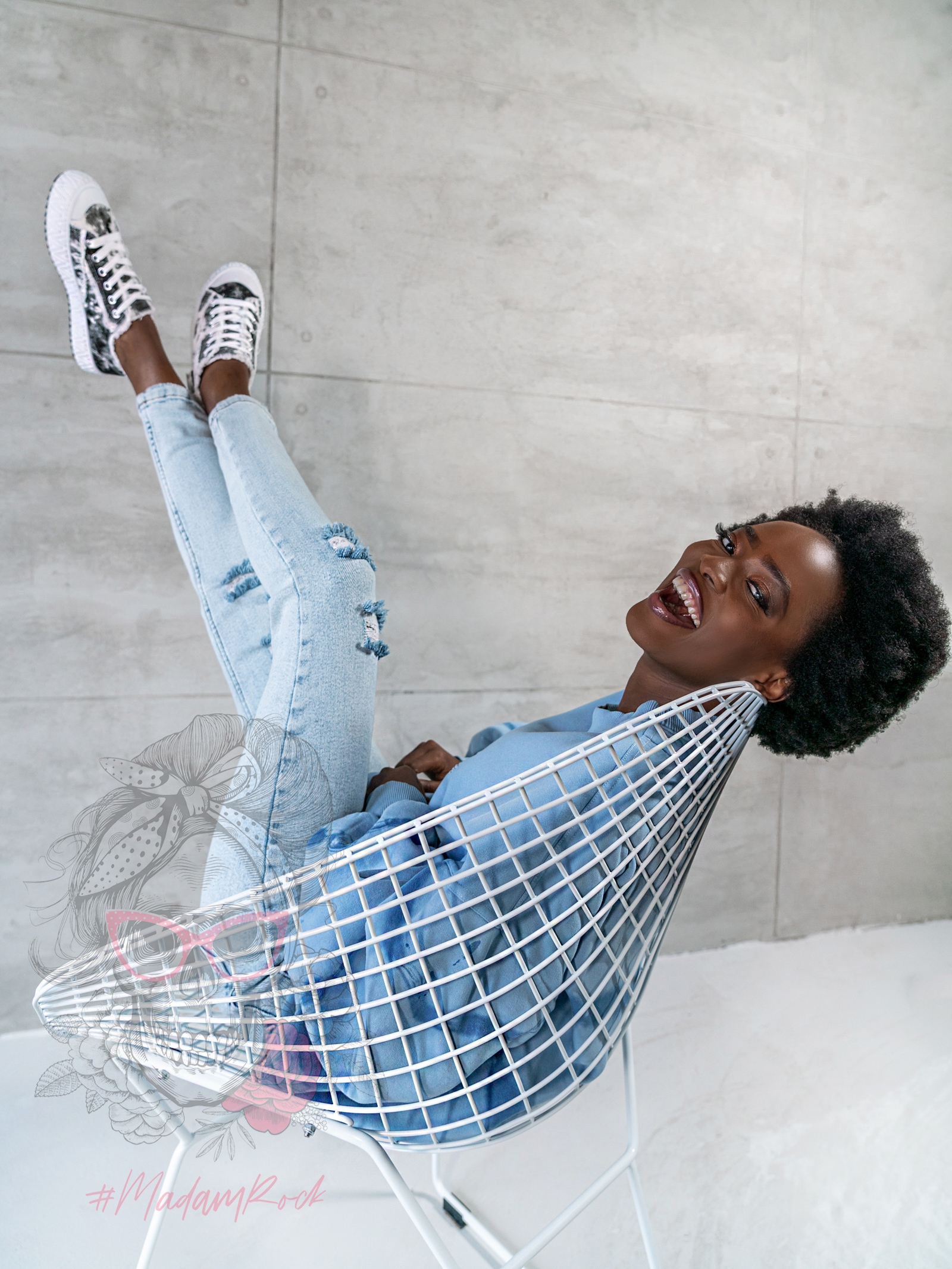 Trampki przecierane Deenim Rock czarne