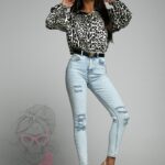 Spodnie jeansowe rurki Bens niebieski