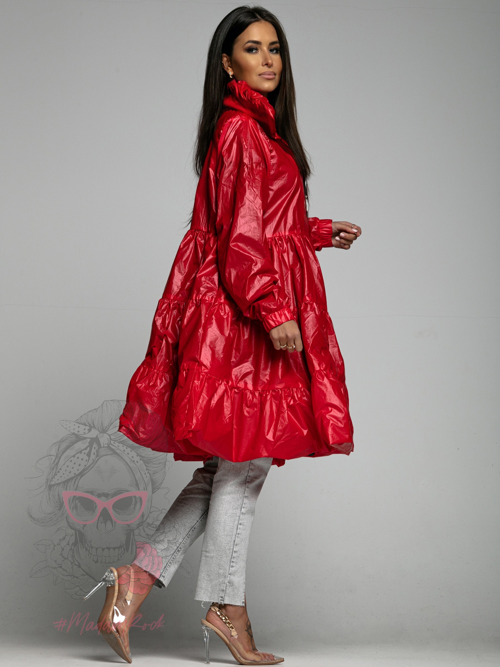 Płaszcz premium MC Tulipani czerwony