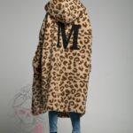 Płaszcz z misia MC Teds beżowy w cętki