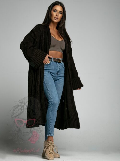 Kardigan premium MC Trenza czekoladowy