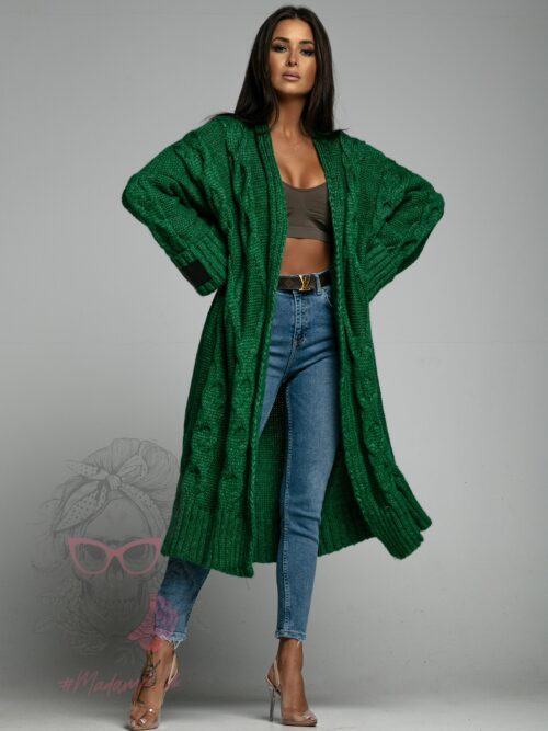 Kardigan premium MC Trenza zielony