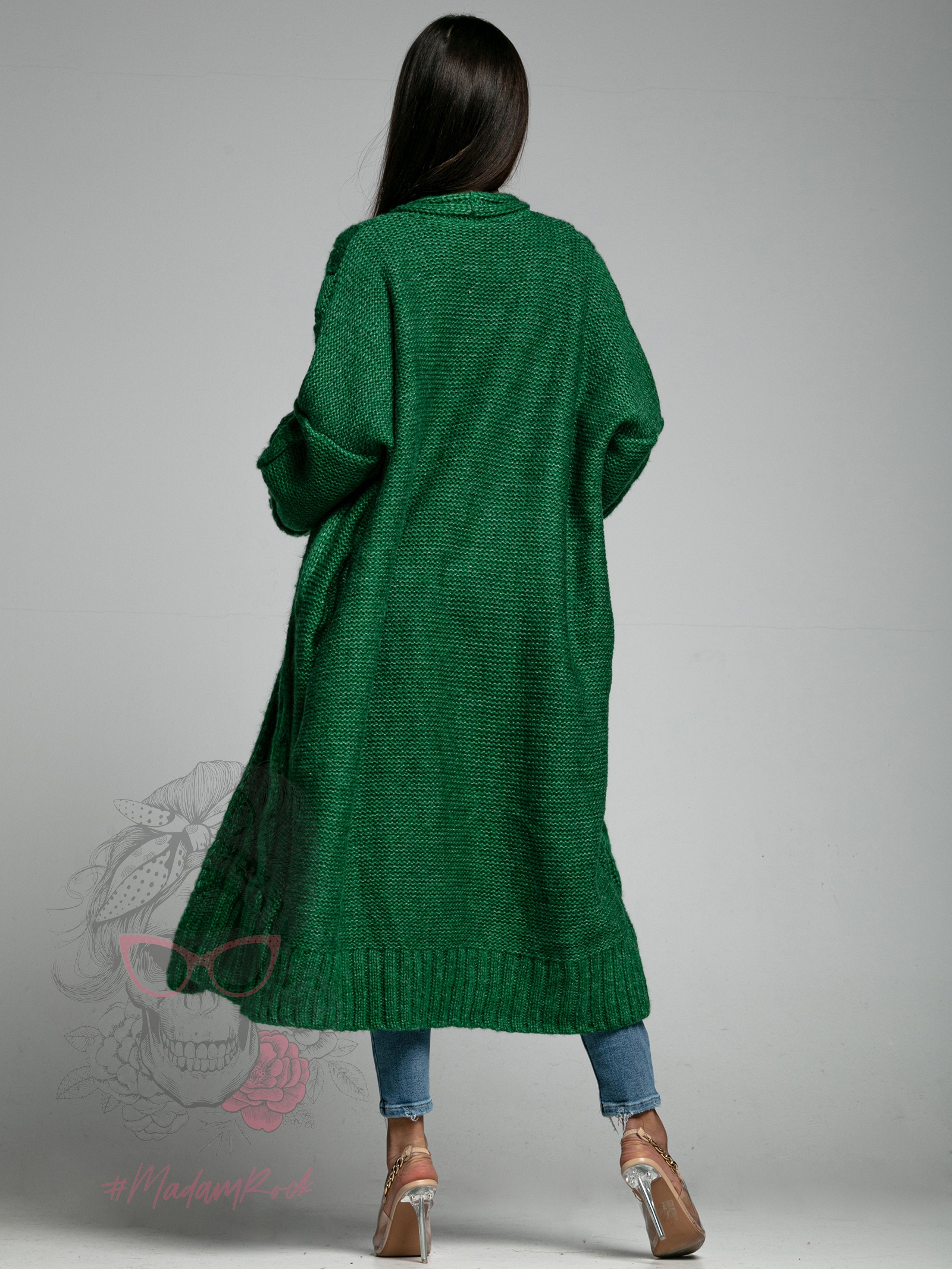 Kardigan premium MC Trenza zielony