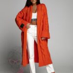 Kardigan premium MC Trenza pomarańczowy